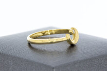 585 Halbmondring mit Diamant - 17,2 mm