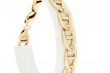14 Karat Gold Falkenauge Armband - 21,5 cm