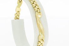 14 Karat Gold St&auml;bchen Armband - 19 cm