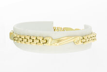14 Karat Gold St&auml;bchen Armband - 19 cm