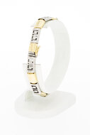 14 Karat Bicolor Gold Fantasy Armband - 19,2 cm