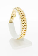 14 Karat Gold flaches Armband - 20,6 cm