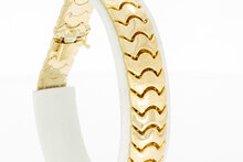 14 Karat Gold flaches Armband - 20,6 cm