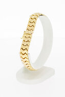 14 Karat Gold flaches Armband - 20,6 cm