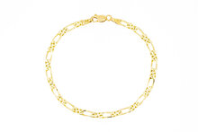 Figaro Gold Armband 14 Karat - 18,8 cm
