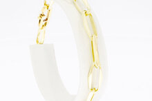 585 Gold Paperclip Armband - 20,3 cm