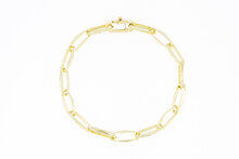 585 Gold Paperclip Armband - 20,3 cm