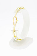 585 Gold Paperclip Armband - 20,3 cm