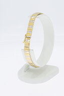 Zweifarbiges Armband 14 Karat Gold - 19,1 cm