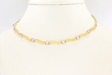 14 Karat Goldbarren Damen Kette - 41,4 cm