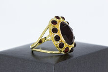Vintage Granat Ring 585 Gold - 18,2 mm