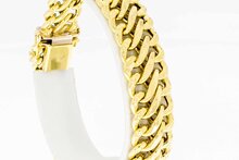 14 Karat geflochtenes Armband - 19,9 cm