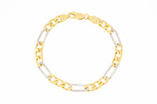 750 Figaro Gold Armband - 19,2 cm