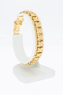 Breites Gliederarmband 585 Gold - 19,1 cm