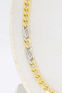 18 Karat bicolor Panzerkette - 60,1 cm
