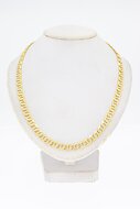 18 Karat bicolor Falkenauge Kette - 50,1 cm