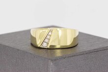 Diamant Ring Herren 585 Gold - 20,2 mm