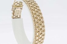 18 Karat Gold Retro Armband - 18,9 cm