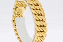 18 Karat breites Gold Armband - 20,4 cm