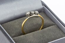 14 Karat Gold Diamant Ring - 16,5 mm