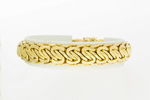 14 Karat Gold Breites Armband - 18,4 cm