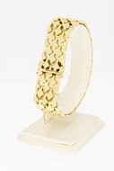 14 Karat Gold breites Retro Armband - 20,3 cm