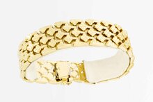 14 Karat Gold breites Retro Armband - 20,3 cm