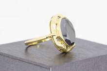 Retro Gold H&auml;matit Ring 14 Karat - 18,2 mm
