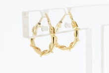 Damen Creolen 18 Karat Gold - 1,4 cm