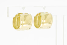 Kurvenreiche 585 Gold Creolen - 1,8 cm