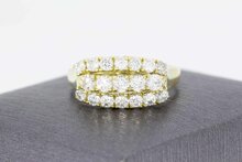 Goldring 14 Karat mit Zirkonia - 19,9 mm