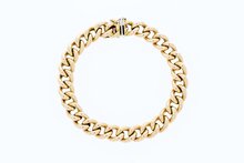 14 Karat Panzer Ros&eacute;gold Armband - 20 cm