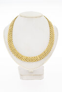 14 Karaat gouden Staafjes Collier - 44,2 cm