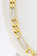 Figaro Halskette 750 Gold - 55,5 cm