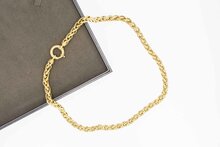 Vossenstaart ketting 14 Karaat goud - 45,9 cm