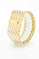 Breites 750 Retro Goldarmband - 19,7 cm