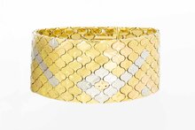Breites 750 Retro Goldarmband - 19,7 cm