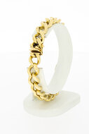 Gourmet armband 18 Karaat bicolor goud - 19,5 cm