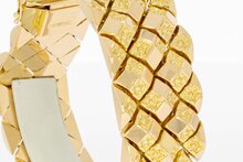 18 Karaat brede gouden armband - 20,2 cm