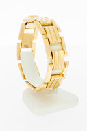 18 Karaat gouden Staafjes armband - 19,2 cm