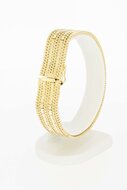 14 Karat breites Goldarmband - 19,8 cm
