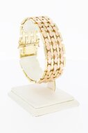 14 Karat Barren Goldarmband - 19 cm