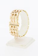 14 Karat Barren Goldarmband - 19 cm