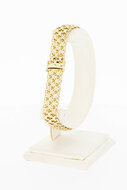 14 Karat breites Goldarmband - 19,2 cm
