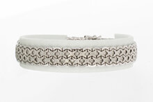 Vintage 18 Karaat witgouden armband - 18,7 cm