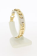 585 Bicolor-Gold K&ouml;nigsarmband Herren - 19,8 cm