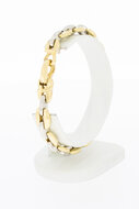 18 Karat Bicolor-Gold Ankerarmband - 20,4 cm
