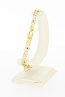 18 Karat Bicolor-Gold K&ouml;nigsarmband - 23,7 cm
