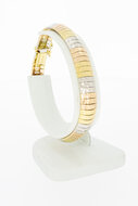 18 Karaat goud plaatjes armband - 19,3 cm