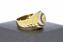 585 Gold Statement-Ring mit Zirkonia - Ringgr&ouml;&szlig;e 62, 11,1 g